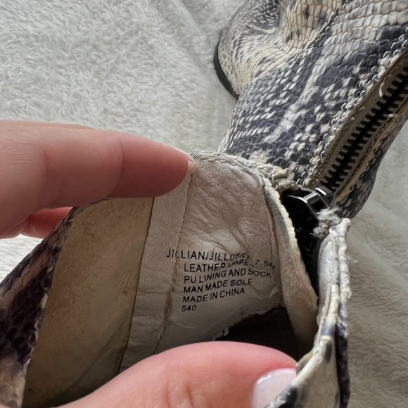 Steve Madden Snakeskin Booties - Picture 3 of 3